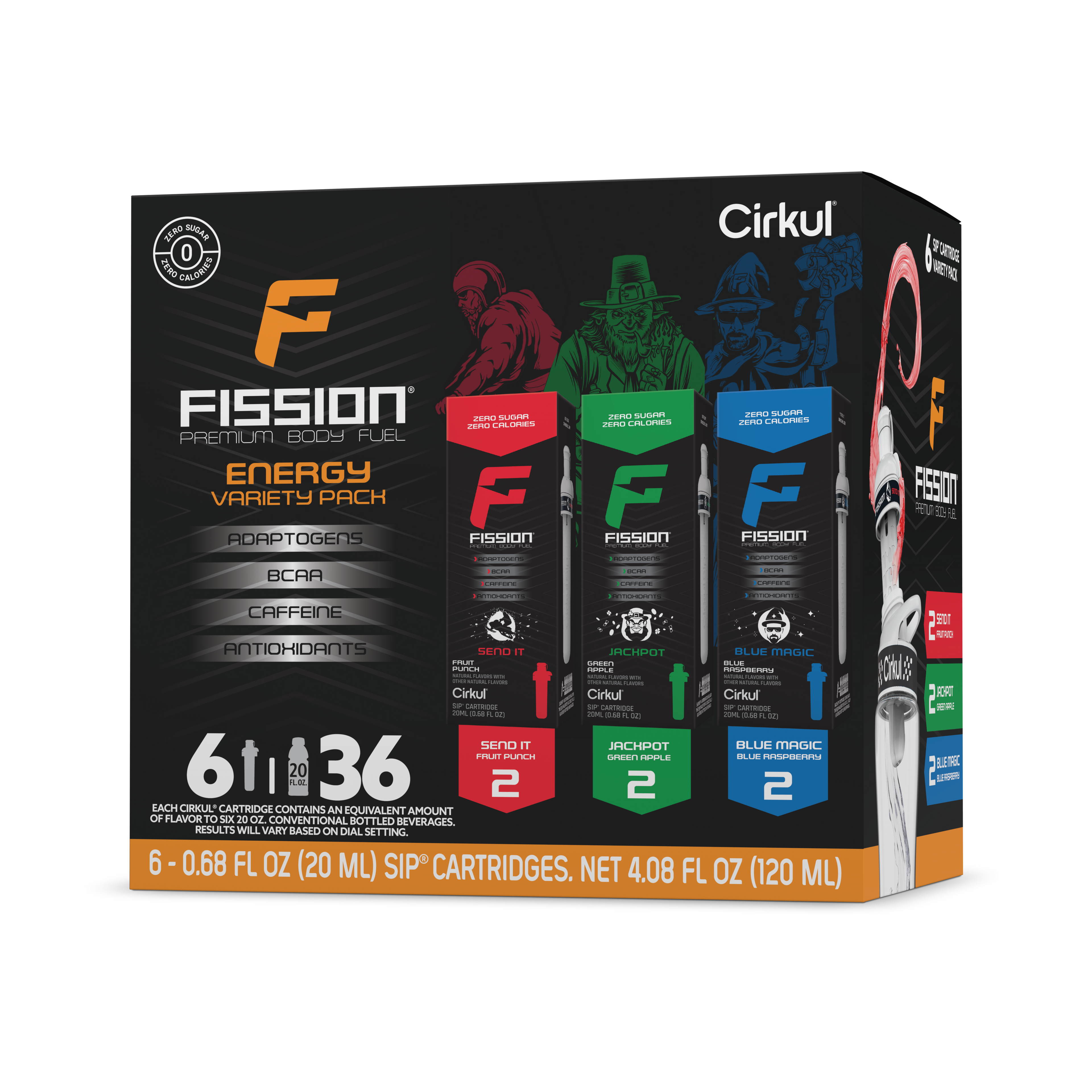 Fission� 6-Pack Variety Pack